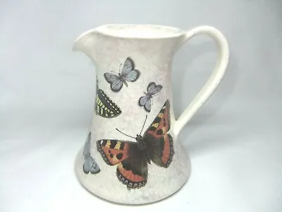 Buy Moorlands Jug Studio Pottery Yorkshire Butterfly Themed Ceramic • 9.99£