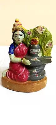 Buy Hindu Lord Shiva Lingam Old Pottery Terracotta Mud Clay Figure Idol Statue F58 • 79.21£