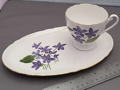 Buy Vintage Shelley Cup & Saucer/Cake Sandwich Plate Wild Flowers Bone China • 19.99£