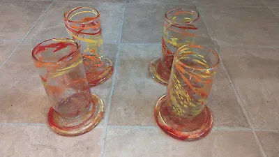 Buy 4X Glory Art Glass - Barrel Vase 16cm Tall Approx Made On The Isle Of White • 15£