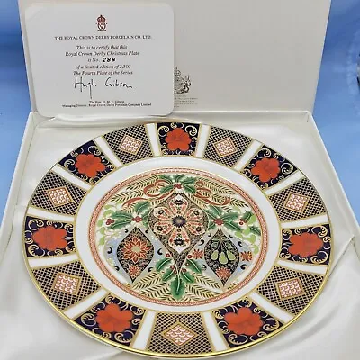 Buy Royal Crown Derby Bone China Imari Pattern 1994 Christmas Collectors Plate Boxed • 54.99£