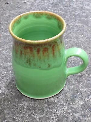 Buy Cornish Pendeen Pottery Mug -unique Pour Green Glaze-11cms 4.4  Approx Tall- VGC • 4.99£