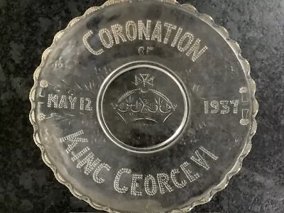 Buy King George V1 Coronation Glass Plate Collectable Vintage Collectable • 6.99£