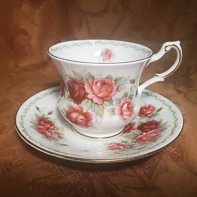 Buy Queens Fine Bone China Rosina -Rose Pattern From Special Flowers Cup And Saucer • 10.88£