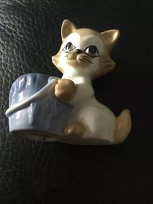 Buy Vintage Collectable Szeiler Seated Cat With Bucket • 10£