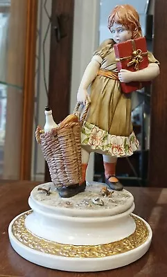 Buy Naples Porcelain Girl Out Shopping Figure • 5.50£