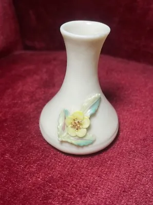 Buy Belleek Mini Vase Petite Pink Flower Parian China Vintage Porcelain Ireland Bud • 5.99£