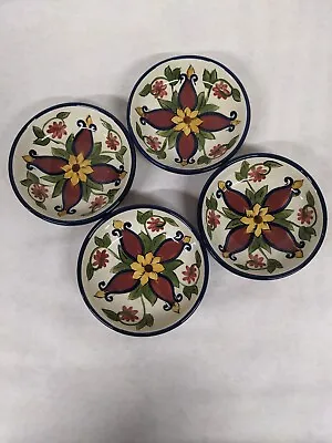 Buy Pier 1 Vallarta Dipping Bowls Dishes Set Of 4 Hand Painted • 24.86£