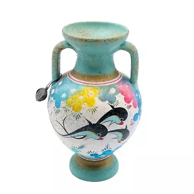 Buy Minoan Museum Copy Handmade Pottery Dolphin Vase #193 Kreta Crete 1500 BC 5.5  • 26.41£