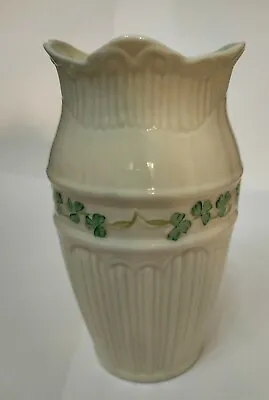 Buy Belleek Shamrock Clover Leaf Vase Vintage China • 10£
