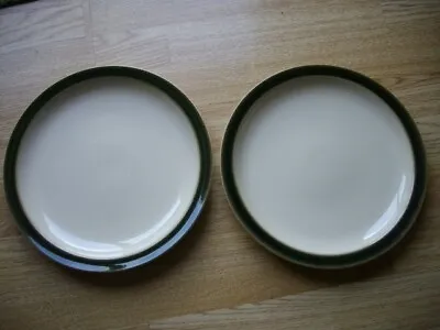 Buy 2 X Denby Fine Stoneware - Oberon Green - Dinner Plate 26cm Dia • 10£