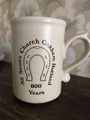 Buy ALL SAINTS CHURCH OAKHAM RUTLAND 800yr Mug Laugharne Pottery • 7£