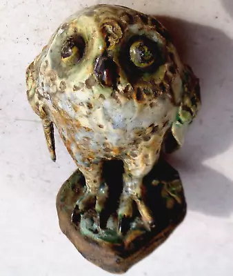 Buy Antique Victorian Solid Stoneware Or Pottery Heavy Owl Figure, Dug In London. 4  • 41£