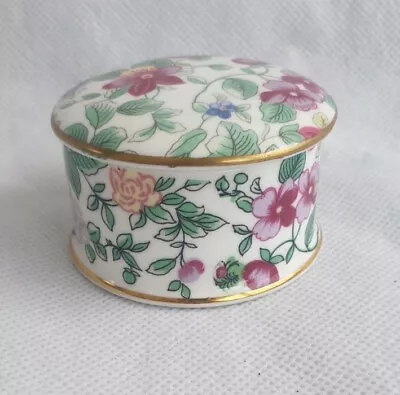 Buy A Vintage Crown Staffordshire Fine Bone China Trinket Box -Thousand Flowers  • 8£