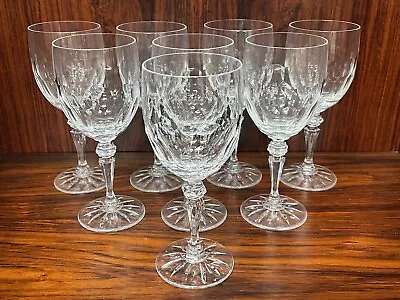 Buy Set Of (8) Galway Crystal SHANNON Pattern 7” Wine Glasses • 184.56£