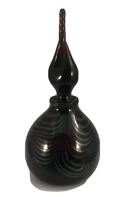 Buy Okra Glass Minature Purple Reflections Perfume Bottle • 45£