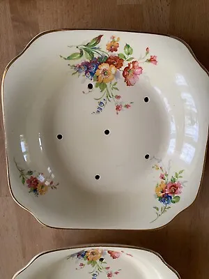 Buy 2 Royal Staffordshire Side Dishes With Drainer Holes  - Honeyglaze Pattern • 5.50£