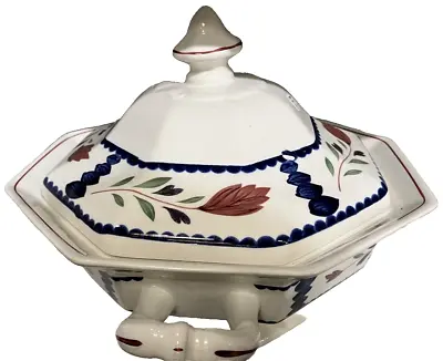 Buy Adams China Lancaster Octagonal Covered Vegetable Bowl Ironstone Discontinued • 72.05£