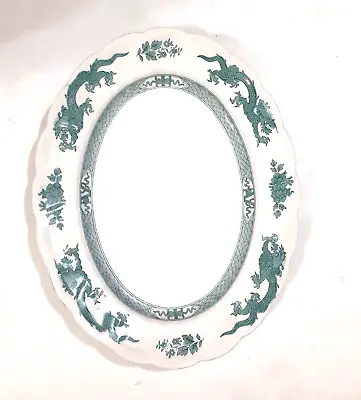 Buy Green Dragon Oval Platter By Booths England 12 Inch • 39.69£