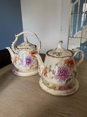Buy Vintage Bonn 2 X China Teapot Flowers • 10.50£
