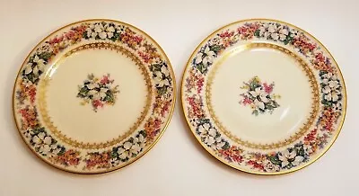 Buy Vtg Plates Limoges ? Floral C Ahrenfeldt 2 French China 6.5  Hand Painted  • 23.70£