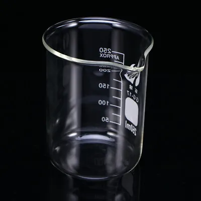 Buy Graduated Beaker Glass Chemistry Glass Measuring Jug • 10.07£