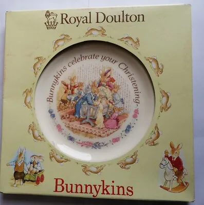 Buy Royal Doulton Bunnykins Christening Plate Vintage 1993 Bone China • 3.99£