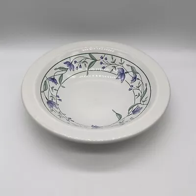 Buy Vintage Staffordshire Tableware Blue Flowers Green Leaves Floral Pattern Bowl • 2£