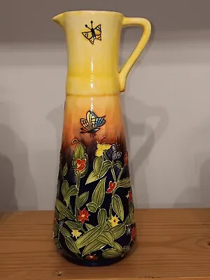 Buy Old Tupton Ware Jug Ewer Vase Pitcher Ceramic Butterflies Botanical Flora  25cm • 18.99£