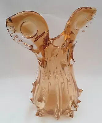 Buy Vintage Retro Heavy Art Glass Owl / Angel Vase  28.5cm Tall SKLO UNION ? • 19.99£