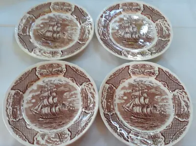 Buy Fair Winds Alfred Meakin Staffordshire Set/4 Dinner Plates 10 3/4  Inch Preowned • 18.24£