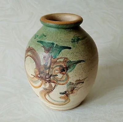 Buy Portsoy Pottery – 11 Cm Scottish Stoneware Vase – Makers Mark – Excellent Cond • 29.99£