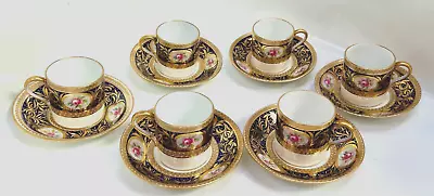 Buy Antique C1904 Star China Co The Paragon China Cups & Saucers Hand Decorated • 27£