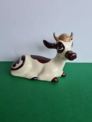 Buy RARE SZEILER Studio 2002 Chocolate Brown Seated Cow ~ Gorgeous ~  10.5cm • 45£