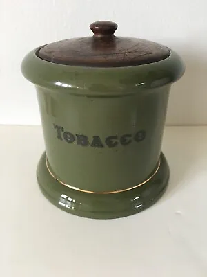 Buy Antique W&r Stoke On Trent  Green Carlton Ware Lidded Tobacco Jar Pot • 54£