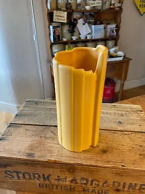 Buy Vintage 1980’s Bright Yellow ASA Selection Shaped Asymmetric Vase – Great! – • 24.99£