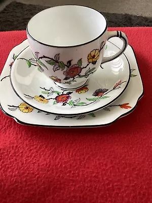 Buy Melba Bone China Spring Flowers Trio Cup Saucer Made In England • 8£
