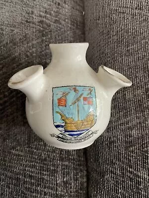 Buy Crested Ware Pot Arms Of Weymouth And Helcombe • 1.49£