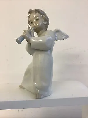 Buy Lladro 4540 Playing The Flute Angel Figure Figurine Ornament – Great Condition • 13.95£