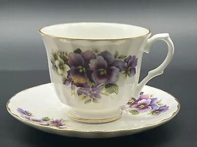 Buy Crown Trent Fine Bone China Pink Floral Tea Cup And Saucer Made In England • 28.46£