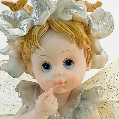 Buy Angel Blue Eye Blonde Hair Doll Figure Sculpture 6.5 In  • 1.50£
