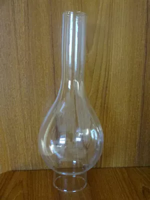 Buy OIL LAMP CHIMNEY Single Glass Base 2  X  10  Tall  NEW • 14.99£