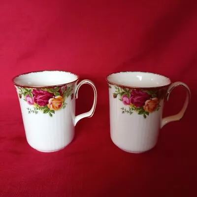 Buy Pair Of Royal Albert 'old Country Roses' Mugs • 28£