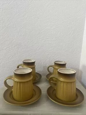 Buy Honiton Pottery Retro Style Coffee Mug And Saucer 8 Piece Set • 20£