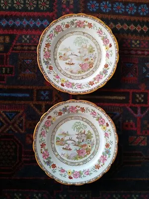 Buy Antique Royal Paragon 'Manchu' Pattern Pair Of 7  Salad Plates • 18.97£