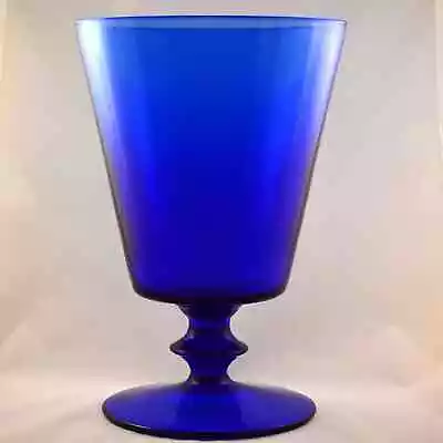 Buy Giant Cobalt Blue Or Bristol Blue Glass Vase 11 Inches Tall • 95£