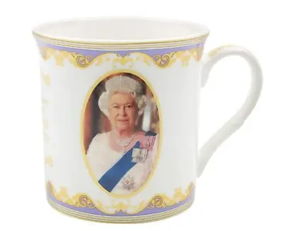 Buy ROYAL HERITAGE HM Queen Elizabeth II Fine China Mug • 9.99£