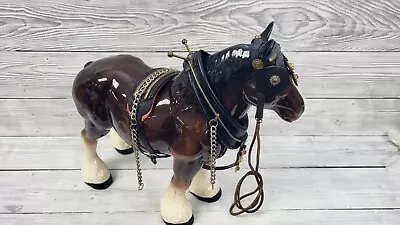 Buy Large Melba Ware Shire Horse In Harness. PB*2001391 • 20£