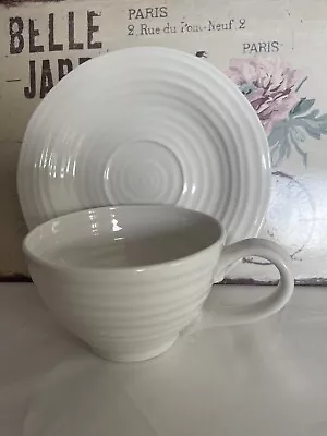 Buy Sophie Conran Portmeirion White Jumbo Cup And Saucer • 19.99£