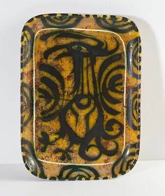 Buy Very Early Celtic Pottery Mousehole, Newlyn Cornwall Cockerel / Phoenix Tray • 42£